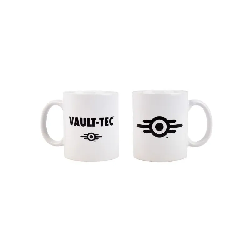 TASSE BLANCHE FALLOUT VAULT TEC, TASSES DE JEUX VIDÉO - The Shop Gamer