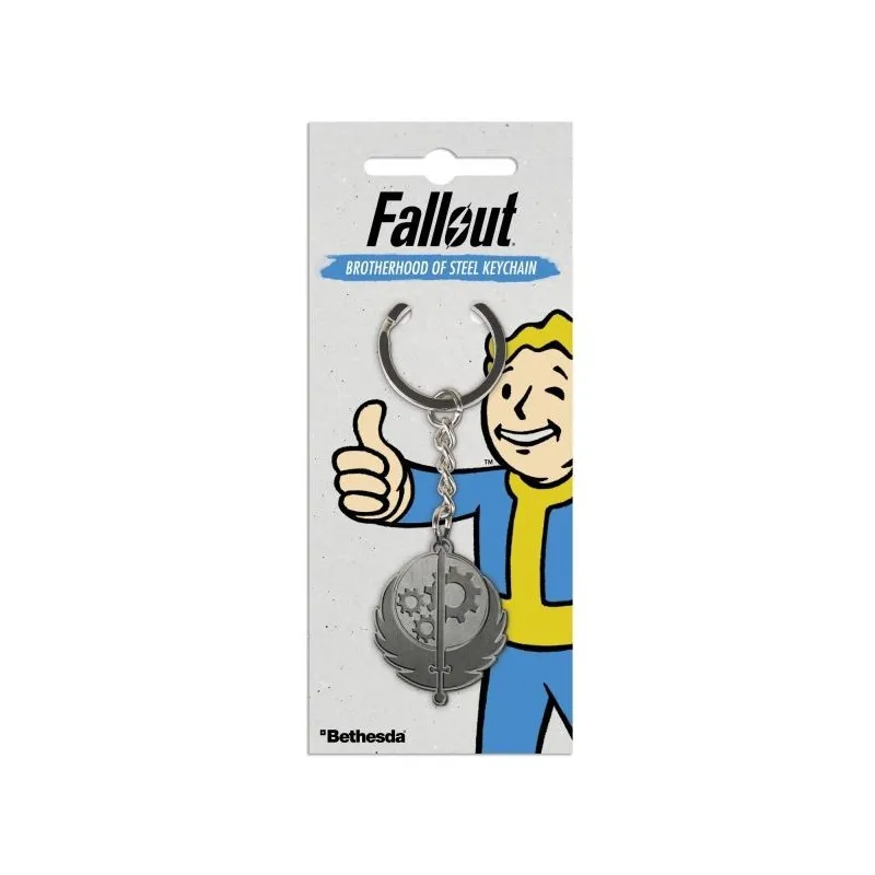 PORTA-CHAVES FALLOUT BROTHERHOOD OF STEEL, MERCHANDISING DE VIDEOJOGOS FALLOUT - The Shop Gamer