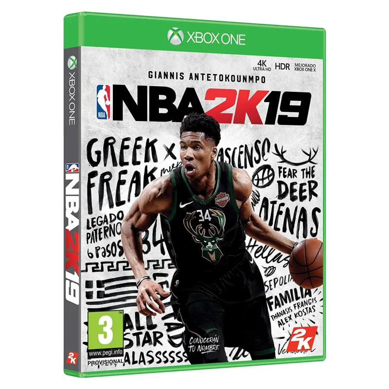 NBA2K19 XBOXONE VIDEOJOGO FÍSICO PARA XBOXONE NBA 2K19 GIANNIS ANTETOKOUNMPO - The Shop Gamer