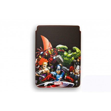 FUNDA RIGIDA PIEL IPAD MINI DELUXE LEATHER CASE MARVEL VENGADORES AVENGER HEROES