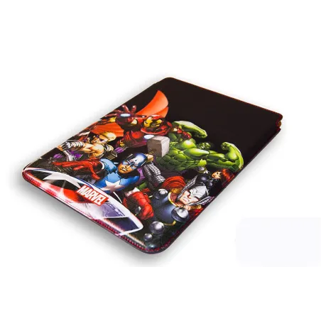 FUNDA RIGIDA PIEL IPAD MINI DELUXE LEATHER CASE MARVEL VENGADORES AVENGER HEROES