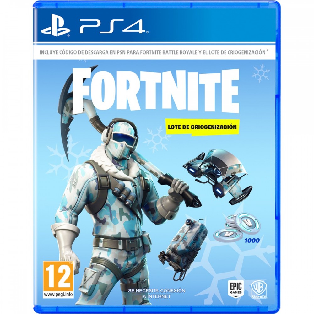 fortnite ps4 lote criogenizacion envio de codigo descarga por mail playstation 4 - fortnite para pc descargar