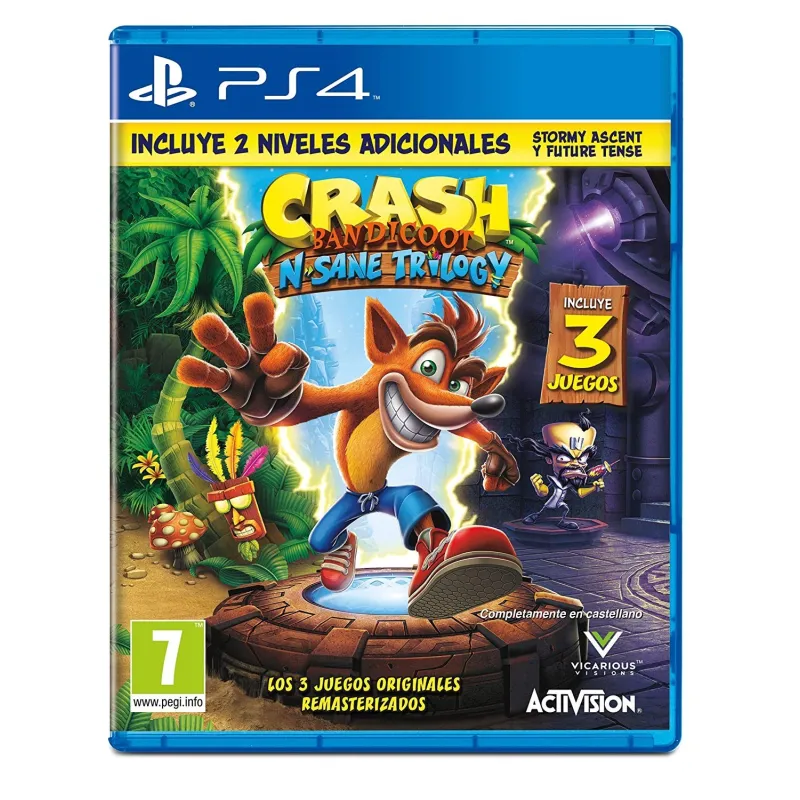 CRASH BANDICOOT N SANE TRILOGY PS4 JEU VIDÉO PHYSIQUE PLAYSTATION 4 3 JEUX ATVI - The Shop Gamer