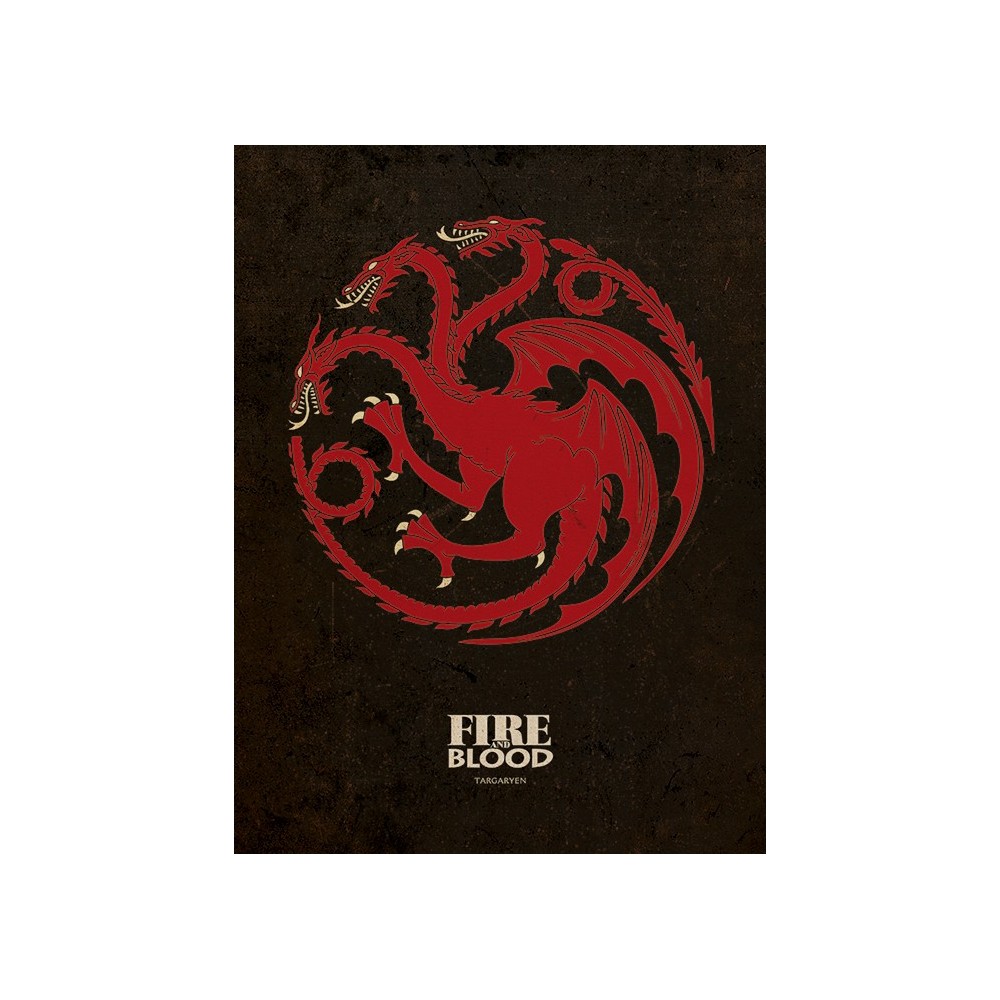 CUADRO CANVAS JUEGO DE TRONOS TARGARYEN 30 X 40 MERCHANDISING TV JUEGO DE TRONOS