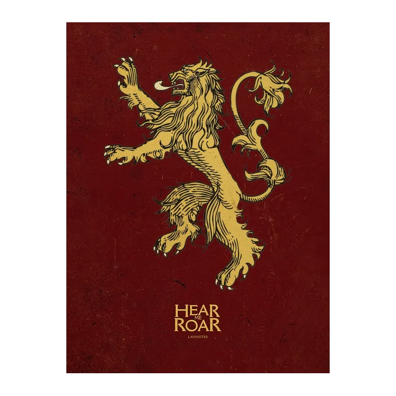 GAME OF THRONES LANNISTER CANVAS PRINT 30 X 40 FILM MERCHANDISE - The Shop Gamer