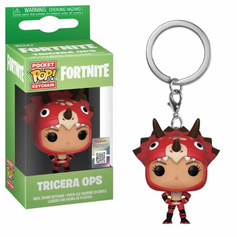 PORTACHIAVI POP FORTNITE: TRICERA OPS, FIGURE DA VIDEOGIOCO FORTNITE - The Shop Gamer