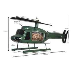 VOGELFUTTERHAUS UND VOGELHAUS IM VINTAGE-HUBSCHRAUBERDESIGN, GESCHENKARTIKEL - The Shop Gamer