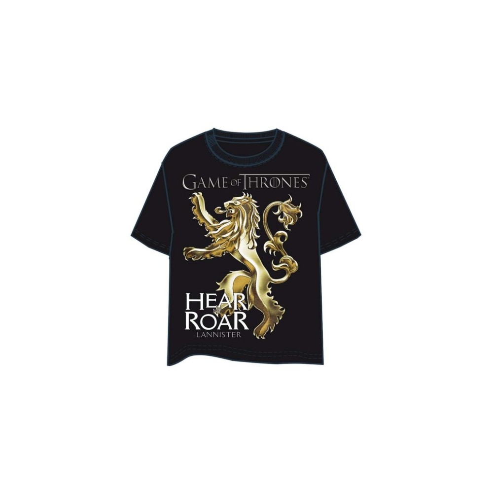 CAMISETA JUEGO DE TRONOS LANNISTER LOGO XXL CAMISETAS SERIES TV JUEGO DE TRONOS