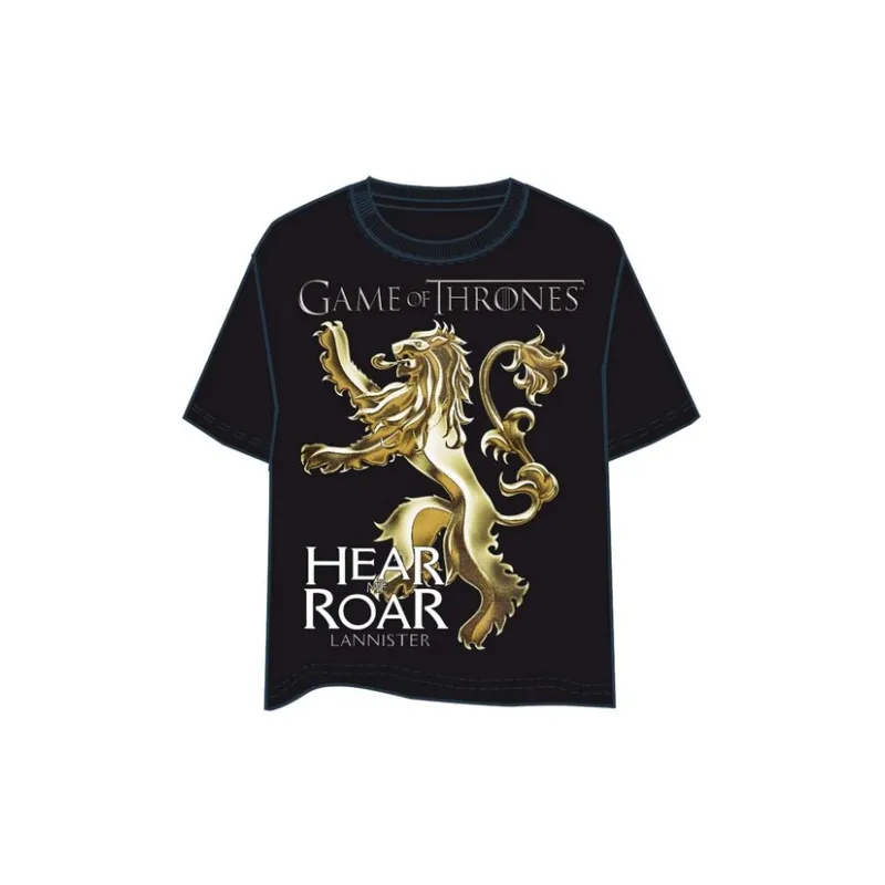 T-SHIRT JUEGO DE TRONOS LANNISTER-LOGO XXL, TV SERIES JUEGO DE TRONOS - The Shop Gamer