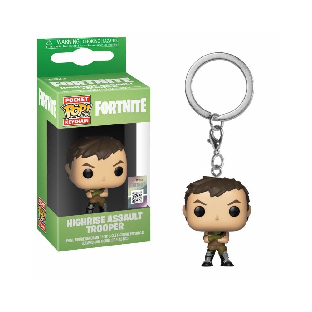 LLAVERO POP FORTNITE: HIGHRISE ASSAULT TROOPER FIGURAS VIDEOJUEGOS