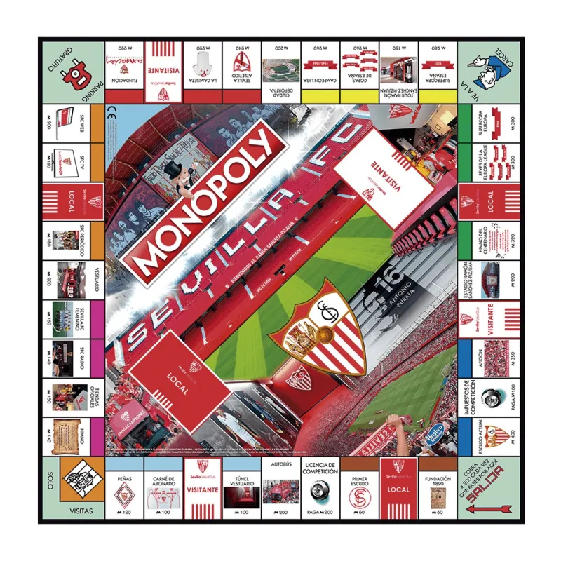 MONOPOLY SEVILLA FC BOARD GAMES CLASSIC GAMES - The Shop Gamer