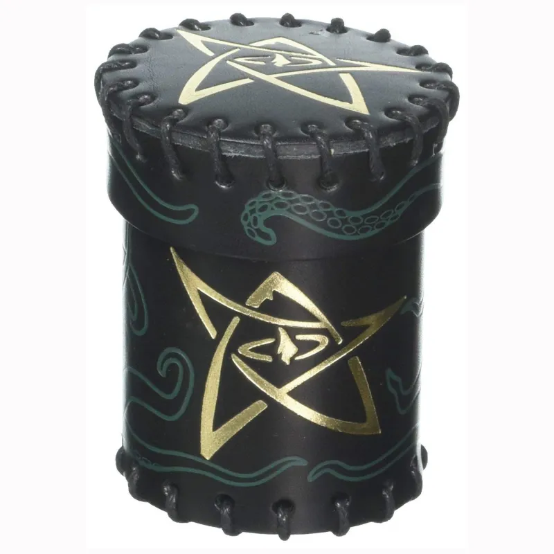 QW COPO DE DADOS EM COURO CALL OF CTHULHU, JOGOS, ACESSÓRIOS E DADOS ESPECIAIS - The Shop Gamer