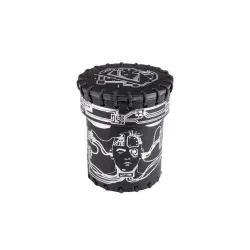 QW CIBERPUNK, BICCHIERE PER DADI IN PELLE, ACCESSORI PER GIOCHI, DADI SPECIALI - The Shop Gamer