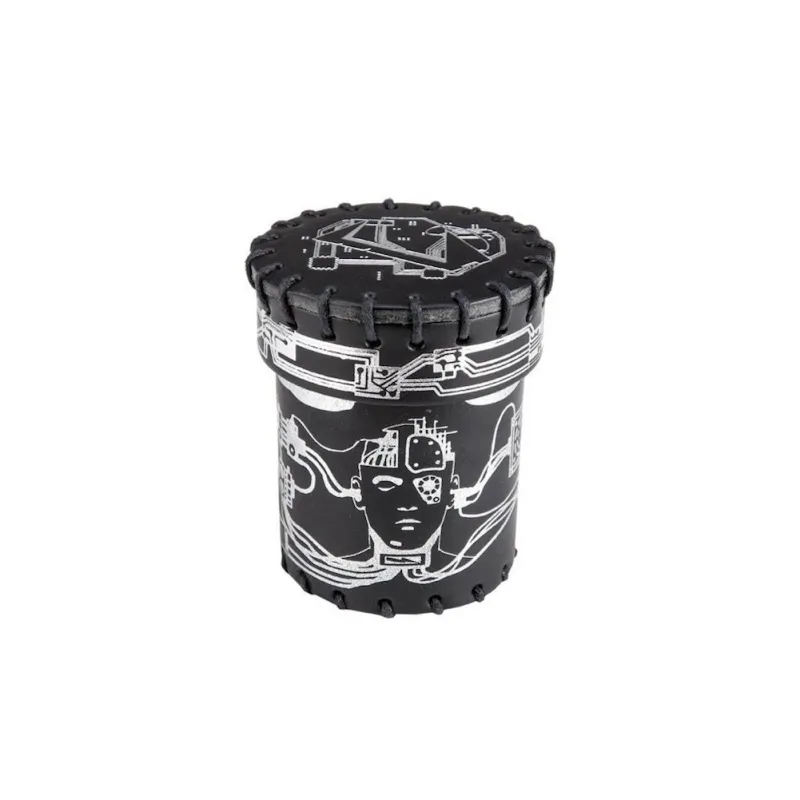 QW CUBILETE DE COURO CIBERPUNK ACESSÓRIOS DE JOGOS DADOS ESPECIAIS - The Shop Gamer
