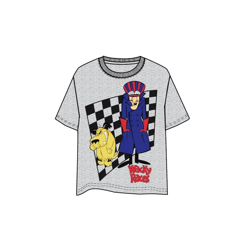 T-SHIRT HANNA BARBERA AUTOS LOCOS L, SERIES TV, DESSINS ANIMÉS - The Shop Gamer