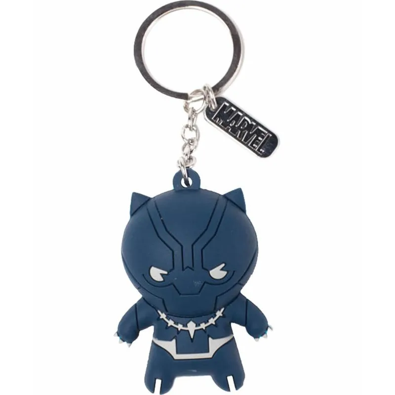 PORTACHIAVI MARVEL IN GOMMA BLACK PANTHER 3D, MERCHANDISING COMICS MARVEL - The Shop Gamer