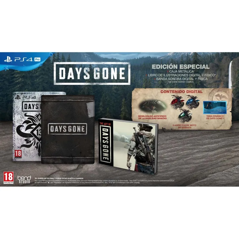 DAYS GONE PS4 SPEZIALEDITION, PHYSISCHES SPIEL FÜR PLAYSTATION 4 - The Shop Gamer