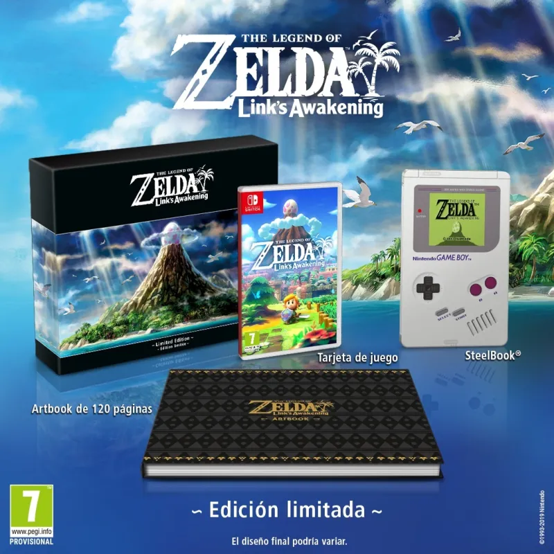 ZELDA LINK S AWAKENING EDICI N LIMITADA SWITCH JUEGO F SICO PARA 