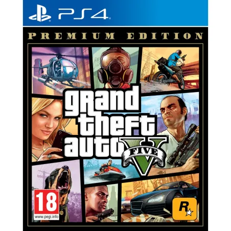 GRAND THEFT AUTO 5 PREMIUM EDITION PS4 JEU PHYSIQUE PLAYSTATION 4 GTAV GTA5 - The Shop Gamer