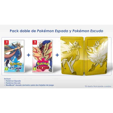 DOPPIO PACK POKEMON ESPADA Y ESCUDO SWITCH GIOCO FISICO PER NINTENDO SWITCH - The Shop Gamer