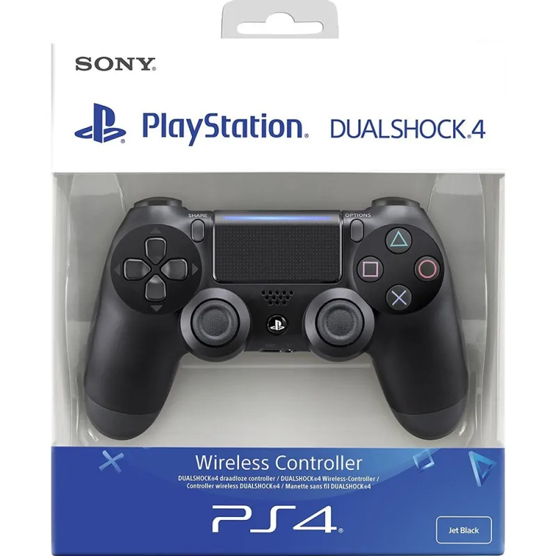 NEW CONTROLLER PS4 BLACK V2 NEW CONTROLLER DUAL SHOCK 4 BLACK V2 PLAYSTATION 4 - The Shop Gamer