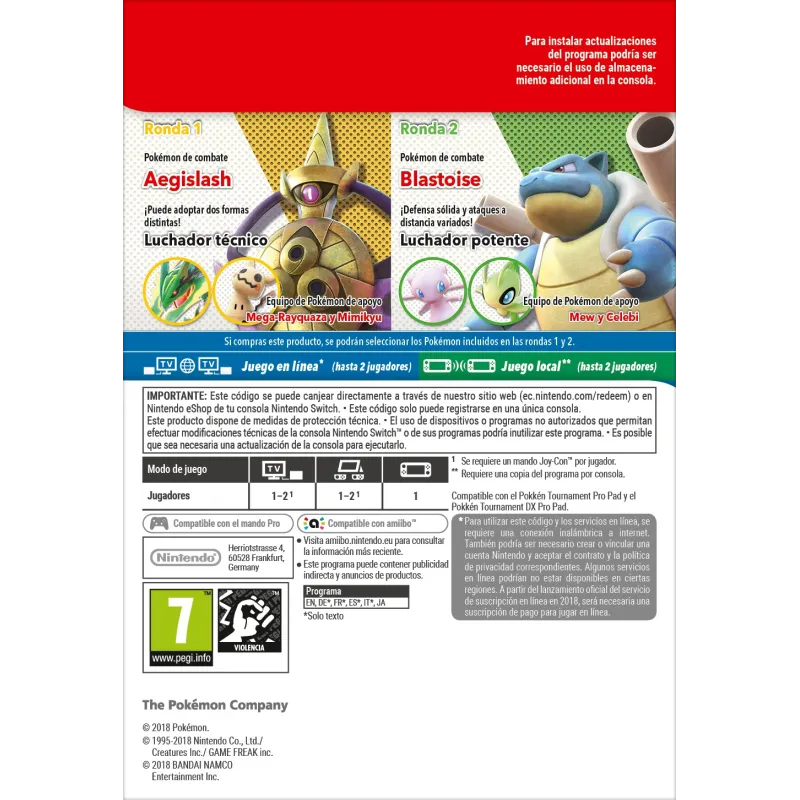 POKKÉN TOURNAMENT DX BATTLE PACK NINTENDO SWITCH CÓDIGO DE DOWNLOAD DIGITAL - The Shop Gamer