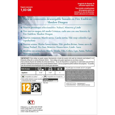 FE WARRIORS FIRE EMBLEM SHADOW DRAGON PK NINTENDO SWITCH, CODE DE TÉLÉCHARGEMENT NUMÉRIQUE - The Shop Gamer