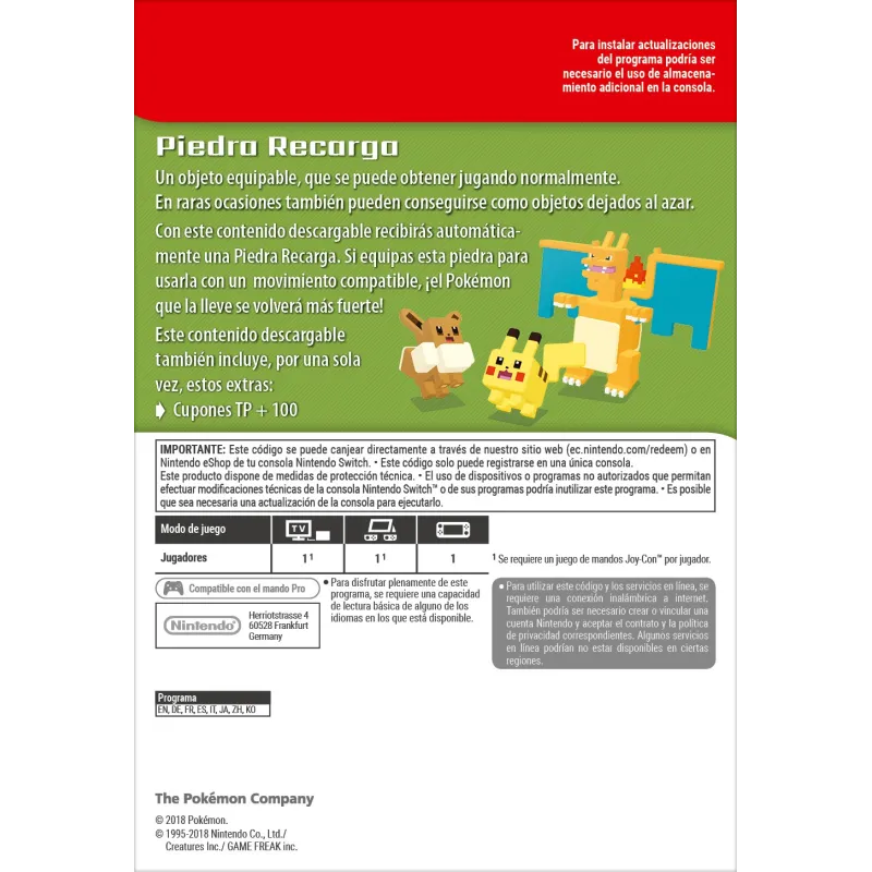 POKEMON QUEST WARTEZEITSTEIN NINTENDO SWITCH DOWNLOADCODE - The Shop Gamer