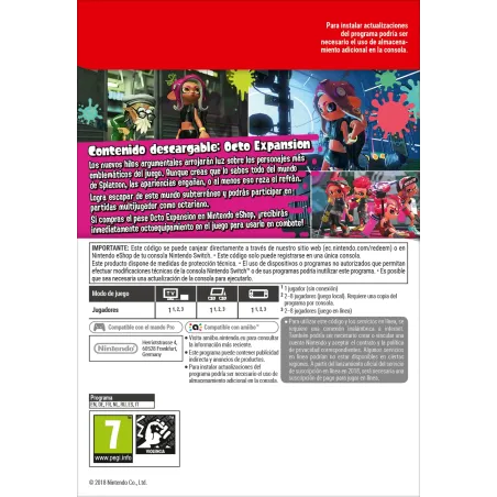 SPLATOON 2: OCTO EXPANSION NINTENDO SWITCH DIGITAL DOWNLOAD CODE - The Shop Gamer