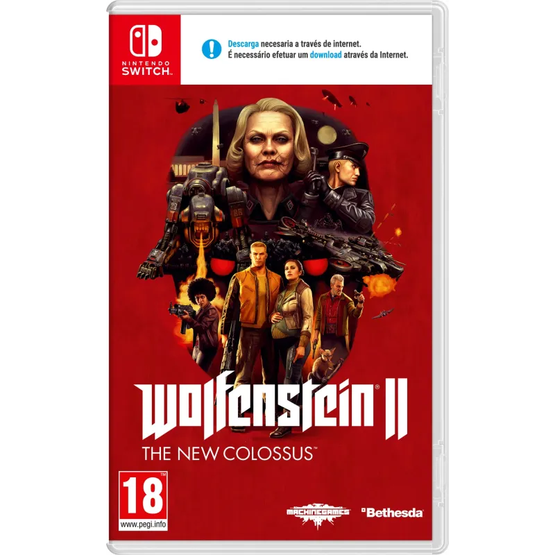 WOLFENSTEIN 2 THE NEW COLOSSUS SWITCH PHYSISCHES SPIEL FÜR NINTENDO SWITCH - The Shop Gamer