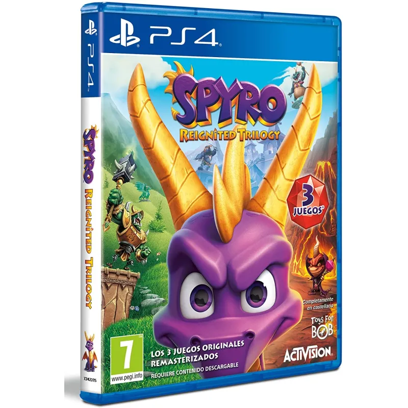 SPYRO REIGNITED TRILOGY PS4 (3 GAMES) PHYSICAL GAME FOR PLAYSTATION 4 ATVI - The Shop Gamer