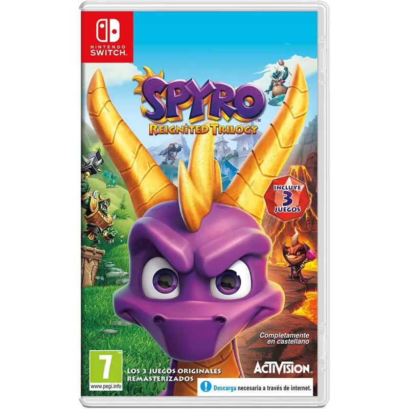 SPYRO REIGNITED TRILOGY SWITCH (3 JEUX) JEU PHYSIQUE POUR NINTENDO SWITCH ATVI - The Shop Gamer