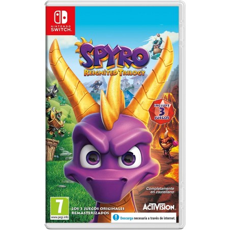 SPYRO REIGNITED TRILOGY SWITCH (3 JUEGOS) JUEGO FÍSICO PARA NINTENDO SWITCH ATVI