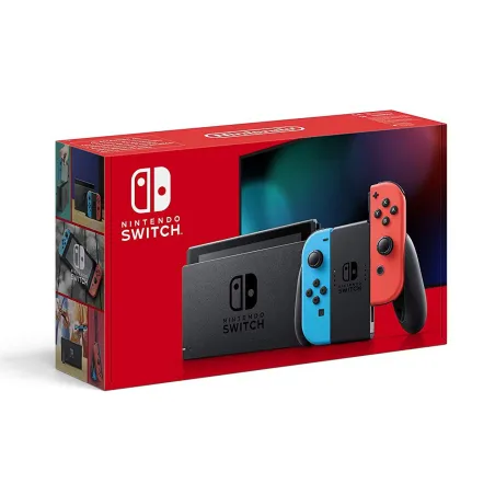 NINTENDO SWITCH NEON CONSOLE AVEC MANETTES BLEUE ET ROUGE - The Shop Gamer