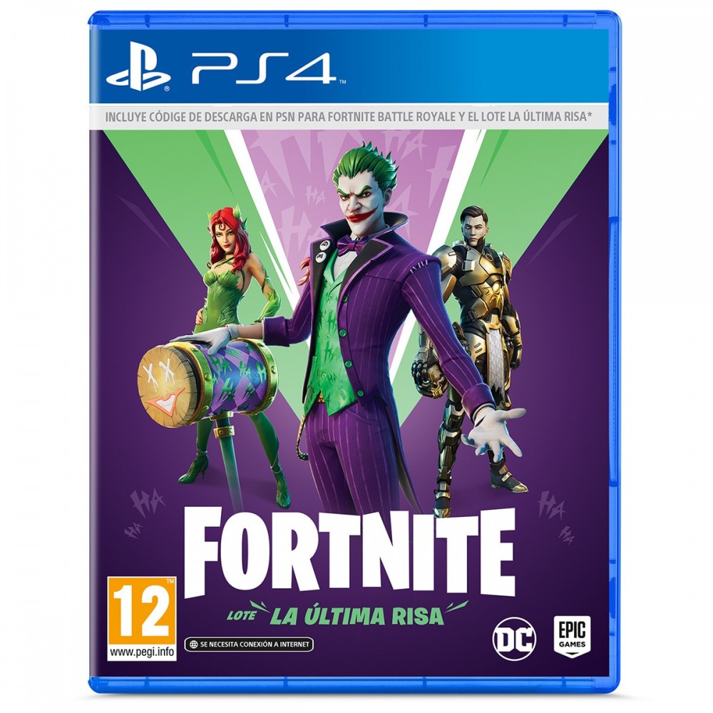 FORTNITE: LOTE LA ÚLTIMA RISA PS4 CÓDIGO EN CAJA FÍSICA PARA PLAYSTATION 4