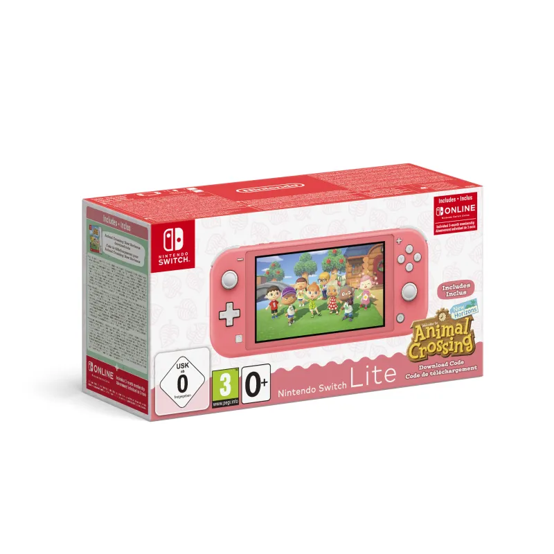 NINTENDO SWITCH LITE CORAIL + ANIMAL CROSSING NUMÉRIQUE + ABONNEMENT 90 JOURS - The Shop Gamer