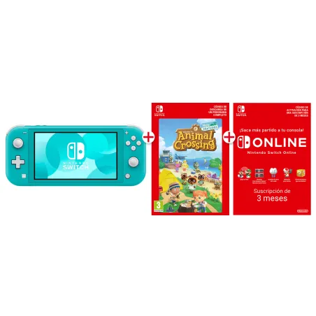 NINTENDO SWITCH LITE TURCHESE + ANIMAL CROSSING DIGITALE + ABBONAMENTO 90 GIORNI - The Shop Gamer