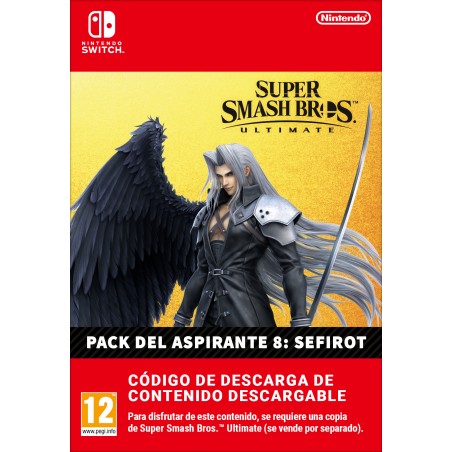 SUPER SMASH BROS ULTIMATE PACK DE ASPIRANTE 8 SEFIROT DE FFVII CONTENIDO DIGITAL