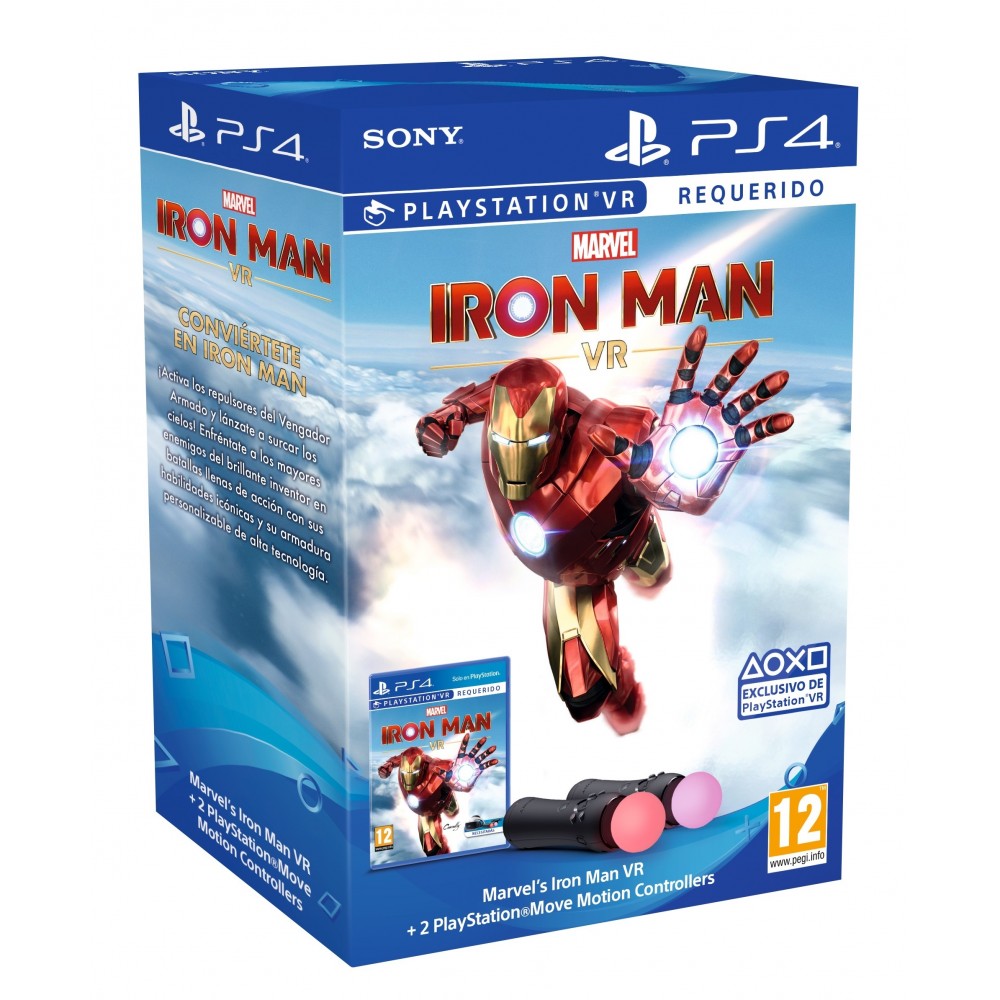 IRON MAN PS4 JUEGO FÍSICO + 2 MANDOS MOVE REQUIERE PSVR PLAYSTATION