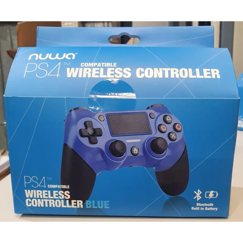 NUWA BLUETOOTH-CONTROLLER, KOMPATIBEL MIT PS4, BLAU, FÜR PLAYSTATION 4 - The Shop Gamer