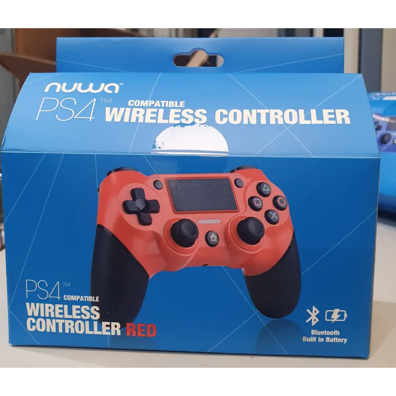 NUWA BLUETOOTH RED CONTROLLER COMPATIBLE WITH PS4 FOR PLAYSTATION 4 - The Shop Gamer