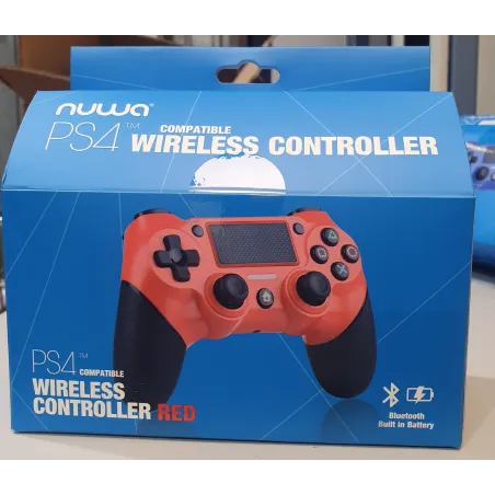 NUWA BLUETOOTH RED CONTROLLER COMPATIBLE WITH PS4 FOR PLAYSTATION 4 - The Shop Gamer