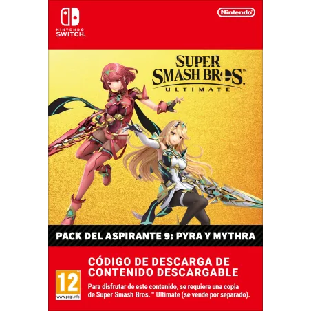 SUPER SMASH BROS ULTIMATE PACOTE DO DESAFIANTE 9 PYRA E MYTHRA CONTEÚDO DIGITAL - The Shop Gamer