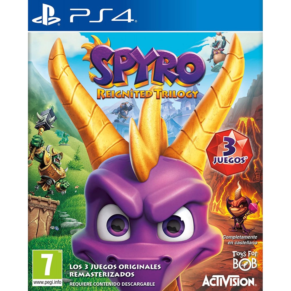 SPYRO REIGNITED TRILOGY PS4 (3 JUEGOS) JUEGO FÍSICO PARA PLAYSTATION 4 ATVI