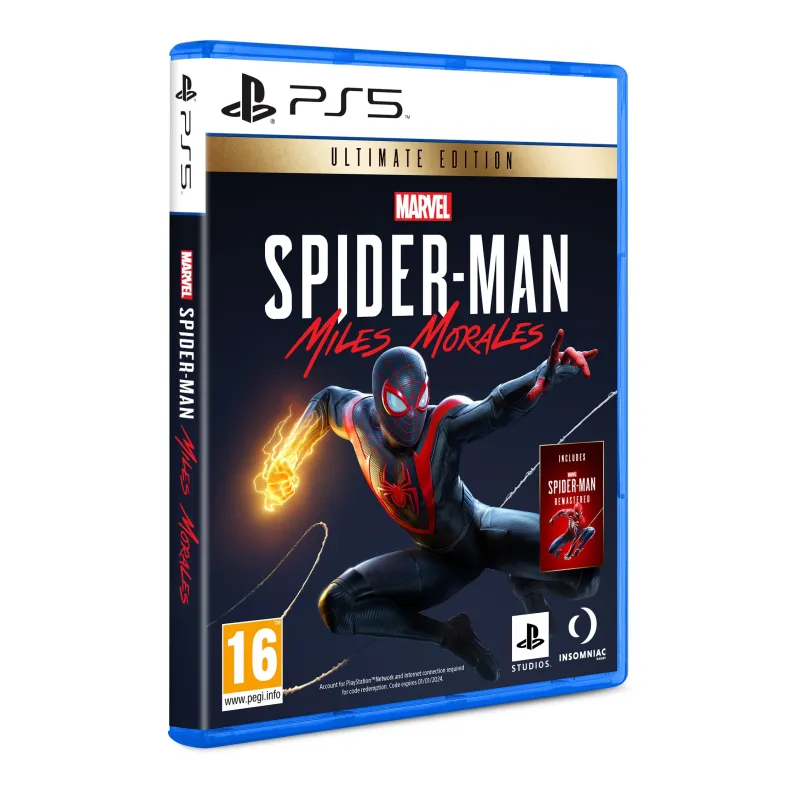 MARVEL´S SPIDERMAN MILES MORALES ULTIMATE EDITION PS5 PHYSICAL GAME FOR PS5 - The Shop Gamer