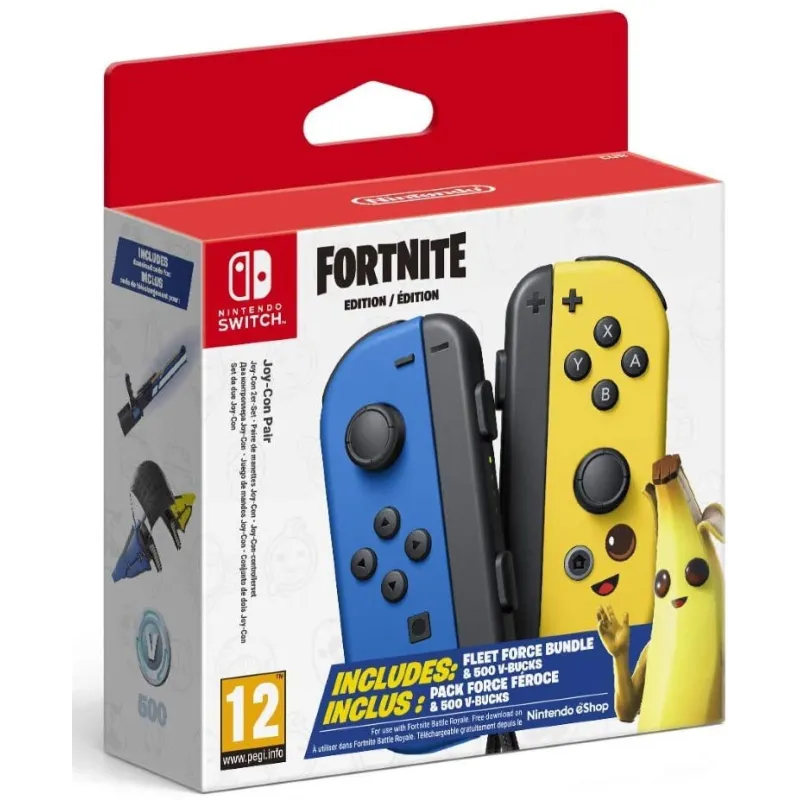 JOY-CON (GAUCHE/DROITE) ÉDITION FORTNITE, MANETTES POUR SWITCH AVEC CONTENU SUPPLÉMENTAIRE - The Shop Gamer