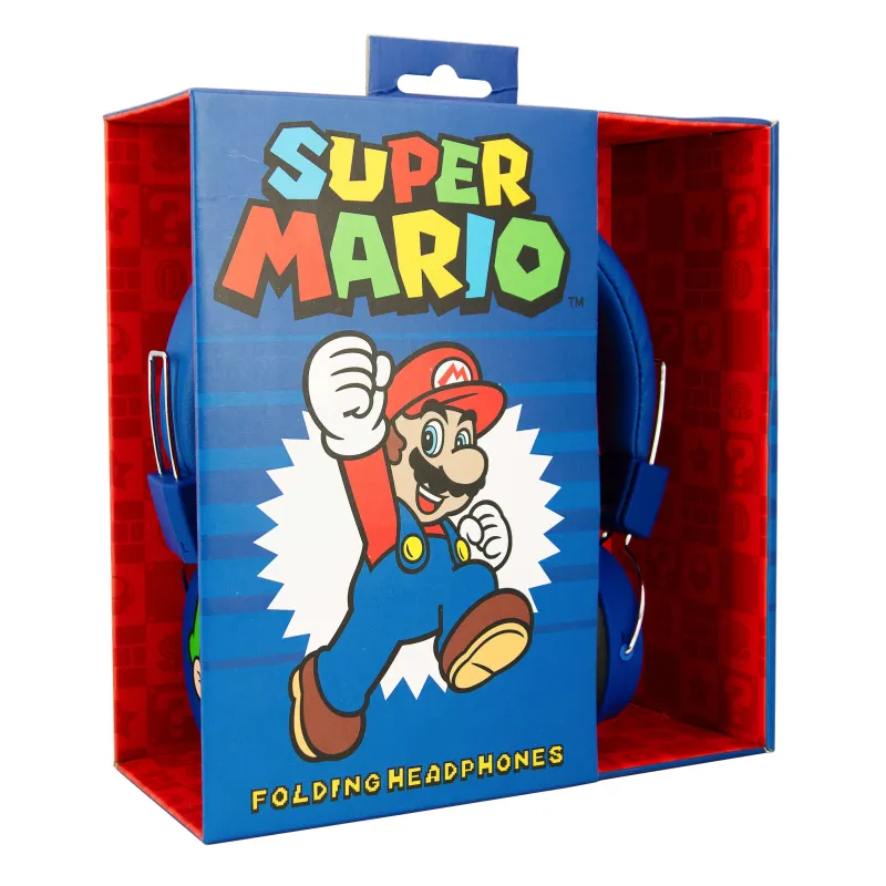 AUSCULTADORES SUPER MARIO AND LUIGI DOBRÁVEIS COM LICENÇA OFICIAL NINTENDO - The Shop Gamer