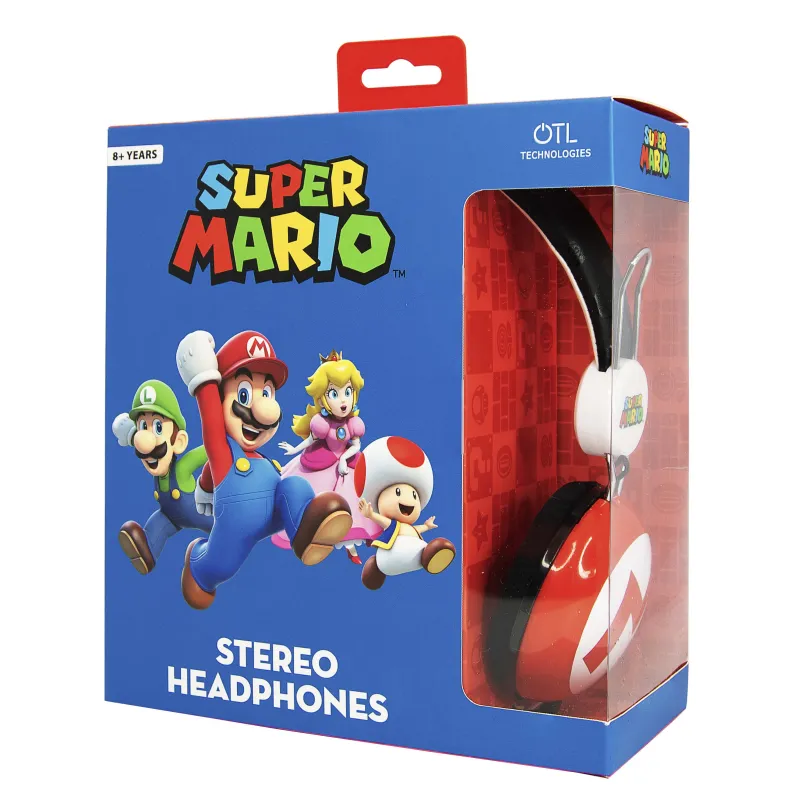 HOOFDTELEFOON SUPER MARIO BROS ICONIC M DOME TWEEN - The Shop Gamer