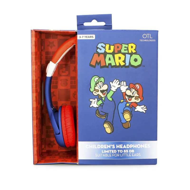 KINDERKOPFHÖRER SUPER MARIO MIT LAUTSTÄRKEBEGRENZUNG FÜR KINDER VON 3 BIS 7 JAHREN - The Shop Gamer