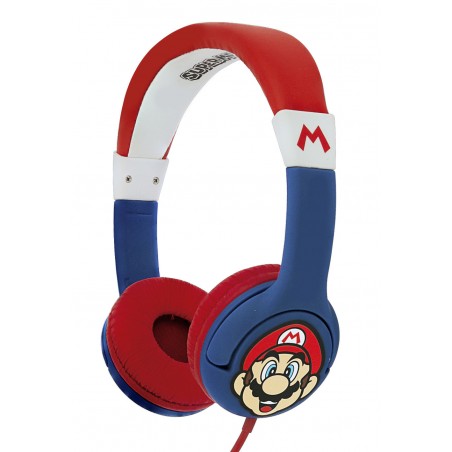 AURICULARES INFANTILES SUPER MARIO CON VOLUMEN LIMITADO PARA NIÑOS DE 3 A 7 AÑOS